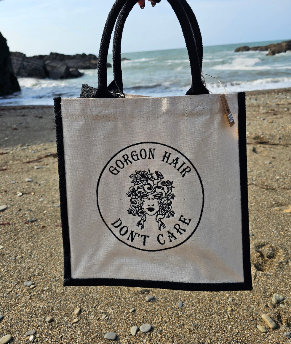 Medusa Gorgon Hair, Don’t Care Tote Bag