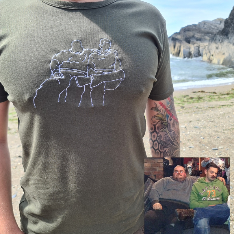 Deluxe Personalised Embroidered T-Shirt Unisex