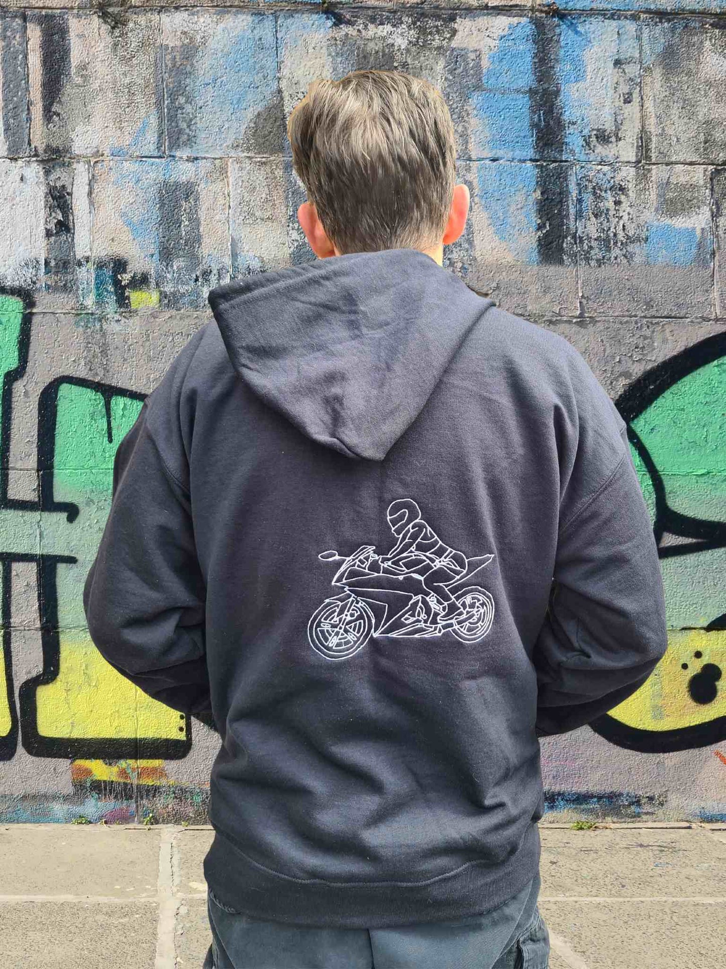 Zip Up Personalised Embroidered Hoodie