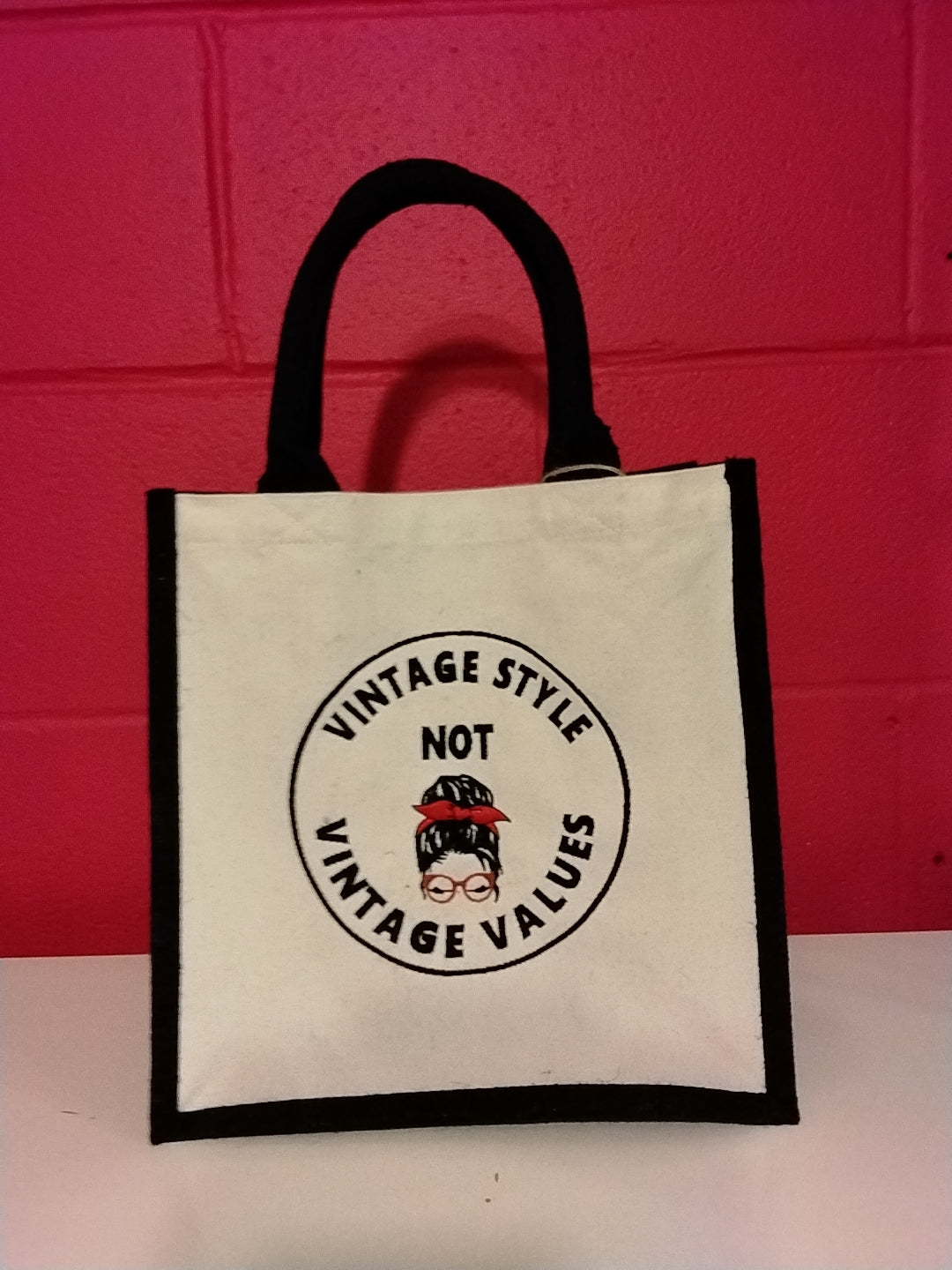 Vintage Style, Not Vintage Values Tote Bag