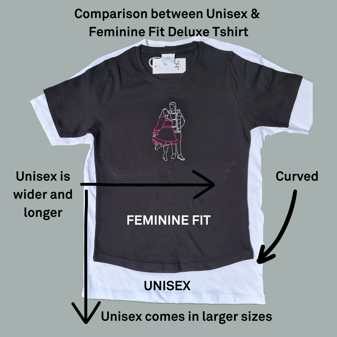 Deluxe Personalised Embroidered T-Shirt Unisex