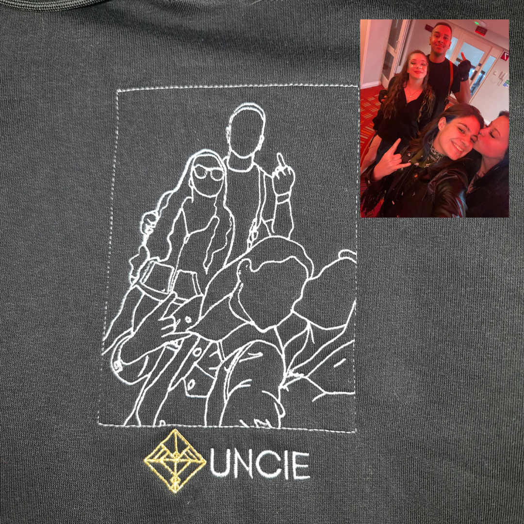 photo and custom hoodie